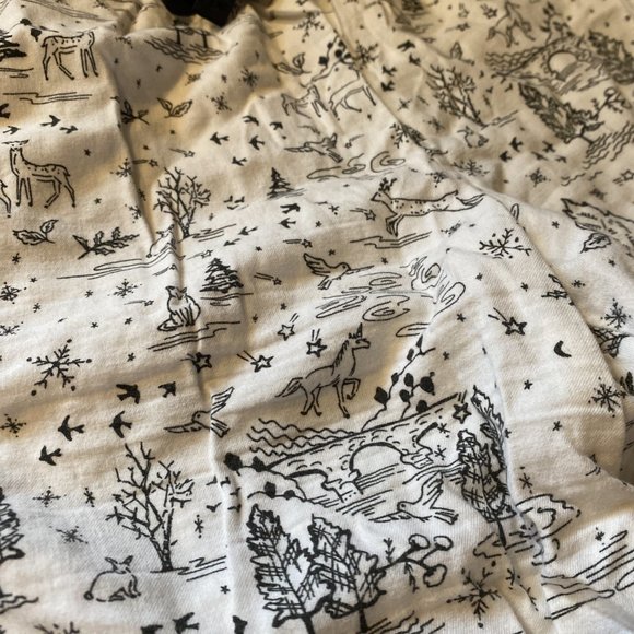 Victoria's Secret Pajama Pants - Woodland creatures - White - Picture 2 of 2